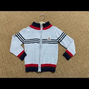 Moncler toddler zip up sweater